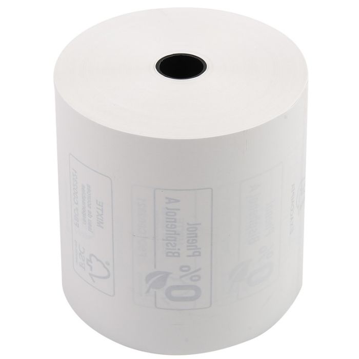 20 bobines de caisse papier thermique sans bisphénol A 80 x 80 x 12 mm
