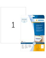 HERMA : Étiquettes adhésives blanches - 210 x 297 mm 10021