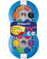 Boîte de peinture Bleu - 12 couleurs : PELIKAN Space+ Visuel
