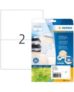 Étiquettes auto-adhésives blanches - 210 x 148 mm HERMA Lot de 40