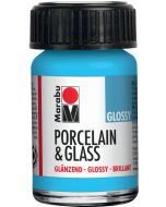 Peinture Argent brillante - 15 ml - MARABU Porcelain et Glass Glossy métallisé