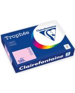 Ramette de papier de 250 feuilles A4 120g - Rose : CLAIREFONTAINE Trophée Visuel