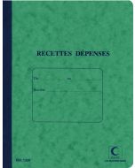 Cahier des: Recettes et Dépenses - 220 x 170 mm ELVE 1329 (Journal comptable)
