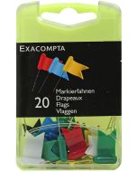 14099E Lot de 20 drapeaux de signalisation - Couleurs assorties EXACOMPTA photo