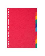 Jeu de 10 Intercalaires A4 en carte lustrée - Assortiment EXACOMPTA