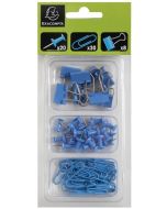 Kit d'attaches - 58 pièces - Bleu clair : EXACOMPTA Iderama image