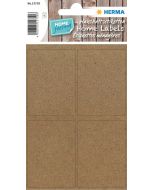 Étiquettes adhésives rondes - diamètre 60 mm - brun naturel HERMA Lot de 360 - photo