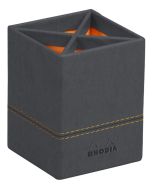 Pot à crayons 4 compartiments - Titane RHODIA