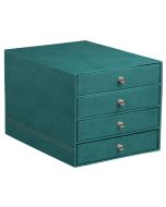 Module de classement 4 tiroirs - Simili-cuir Noir RHODIA