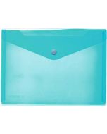Pochette enveloppe A4 à bouton-pression - Violette Transparente HERMA