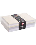 Carte en papier - 160 x 160 mm - Blanc naturel POLLEN Natura Lot de 25