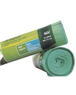 Sacs Poubelle avec tirant - 60 litres - Vert : SECOLAN Lot de 15 Visuel