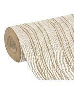 Papier Cadeau Bandes sur rouleau - Marron / Blanc - 700 mm x 50 m CLAIREFONTAINE