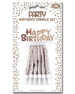 Bougie d'anniversaire Chiffre 9 pailletée - 75 mm CLAIREFONTAINE