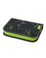 Étui scolaire Wild Life - Noir/Vert- 31 pièces HERLITZ