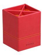 Pot à crayons 4 compartiments - Noir/Orange RHODIA