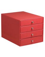 Module de classement 4 tiroirs - Simili-cuir Noir RHODIA