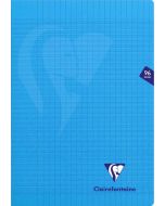 Cahier A4 - 96 pages - Grands Carreaux - Bleu CLAIREFONTAINE Mimesys