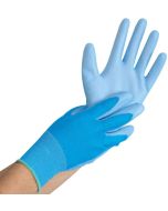 Gants de travail en nylon ULTRA FLEX MAIN - Bleu - Taille M HYGOSTAR