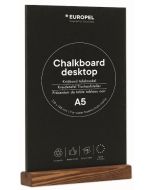 Présentoir de Table - A5/Portait - Ardoise avec socle en bois de Pin : EUROPEL image