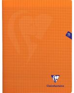 Cahier 24 x 32 cm - 96 pages - Grands Carreaux - Orange CLAIREFONTAINE Mimesys