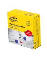 Pastilles adhésives rondes- 10 mm - Bleu : AVERY Lot de 800 pièces Image