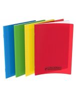 Cahier 96 pages Grands carreaux - 170 x 220 mm - Polypro Assortiment CONQUERANT