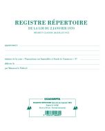 Registre immobilier répertoire EXACOMPTA 4470E