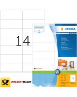 Étiquettes adhésives - 105 x 41 mm - Blanc : HERMA Premium Lot de 1400 Image