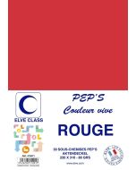 Sous-Chemise pour dossier A4 - Rouge ELVE Pep's Lot de 30