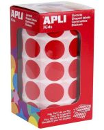 Photo Gommettes adhésives rondes - 20 mm - Rouge AGIPA