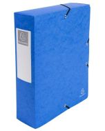 Boîte de classement Carte lustrée - Dos 80 mm - Bleu EXACOMPTA Exabox Image