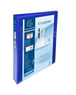 EXACOMPTA 51826BE : Classeurs personnalisables avec 3 pochettes - Bleu