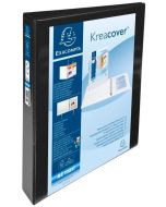 Classeur personnalisable 4 anneaux avec 2 Pochettes - Noir -  Dos de 47 mm EXACOMPTA Image