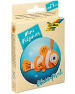 Kit de couture en feutrine pour fabriquer un Porte-clé - Poisson Clown : FOLIA Filzinies Image