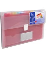 Trieur 13 compartiments - Blanc translucide EXACOMPTA Crystal