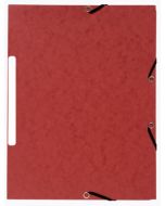 Chemise à élastiques - 3 rabats - Rouge Marbré : EXACOMPTA image