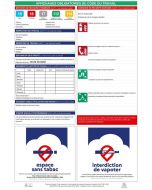 Panneau d'Affichage obligatoire Personnel 40 x 60 cm EXACOMPTA Format vertical