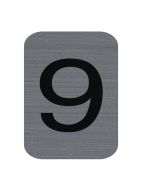 Plaque verticale adhésive de signalisation - Chiffre 9 : EXACOMPTA image