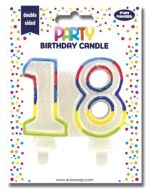 Bougie d'anniversaire Chiffre 18 : CLAIREFONTAINE image