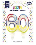 Bougie d'anniversaire Chiffre 60 : CLAIREFONTAINE image