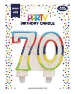 Bougie d'anniversaire Chiffre 70 CLAIREFONTAINE image