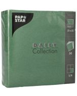 Photo Lot de 50 serviettes de table unies - Vert foncé PAP STAR Restaurant 14226