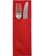 Pochettes à couverts avec Serviette de table - Crème : PAP STAR Lot de 100 Visuel