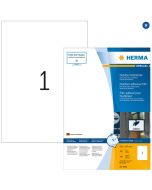 Étiquettes adhésives de signalisation - Blanc - 210 x 297 mm HERMA 9501