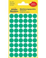 AVERY Lot de 270 pastilles adhésives 12 mm - Vert