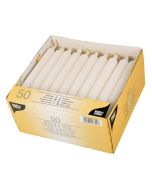 Bougie chandelier - Blanc 21 cm : FLAVOUR by GALA Lot de 50 image