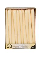 Bougie chandelier - Crème 25 cm : STARPAK Lot de 50 image