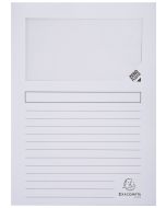 Lot de 100 Chemises à fenêtre - Blanc : EXACOMPTA Forever Visuel