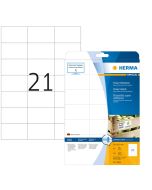 HERMA etiquettes blanches résistantes aux intempéries 70 x 42,3 mm 10906